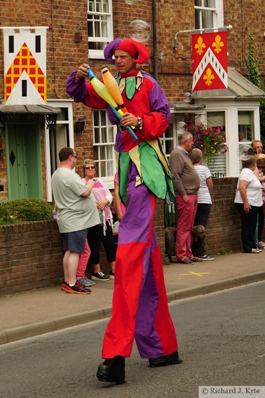Stilt Walker, Carnival Parade, Tewkesbury Medieval Festival 2019