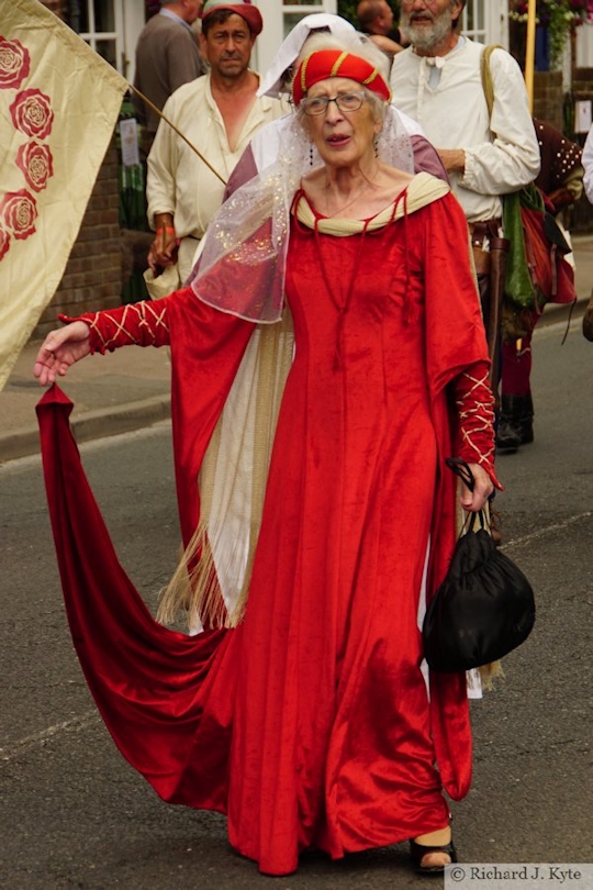 Medieval Lady, Carnival Parade, Tewkesbury Medieval Festival 2019