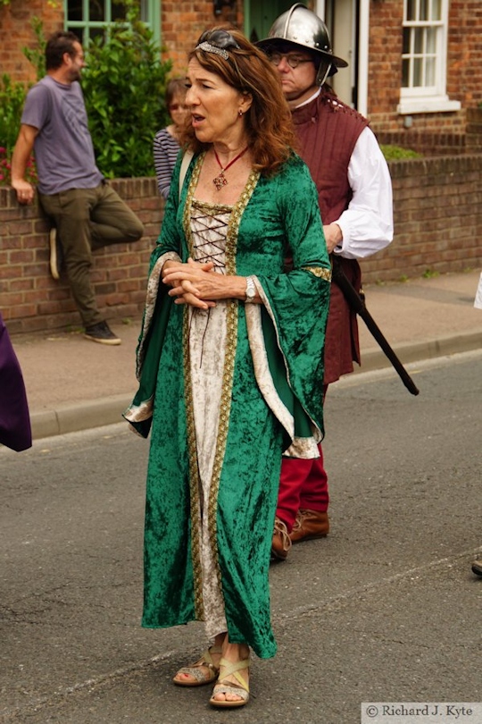 Medieval Lady, Carnival Parade, Tewkesbury Medieval Festival 2019