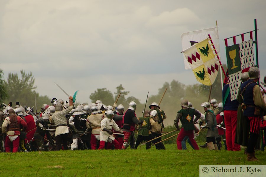 The Armies Engage, Battle re-enactment, Tewkesbury Medieval Festival 2019