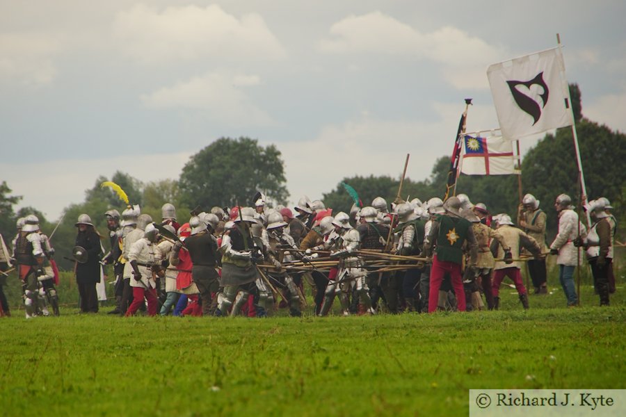 The Armies Engage, Battle re-enactment, Tewkesbury Medieval Festival 2019