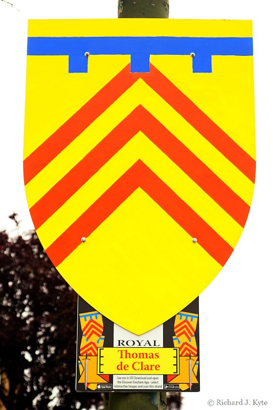 Thomas de Clare (Royal), Battle of Evesham Heraldry