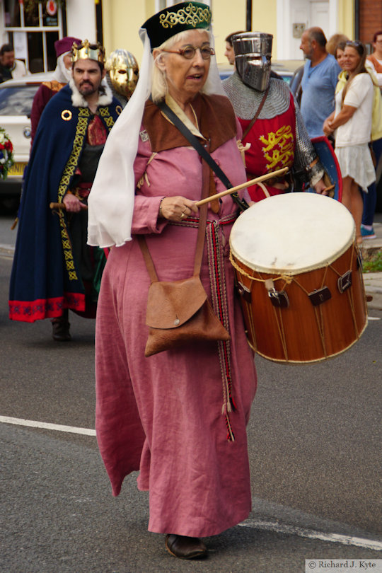 Medieval Musician, Parade, Battle of Evesham Re-enactment 2021