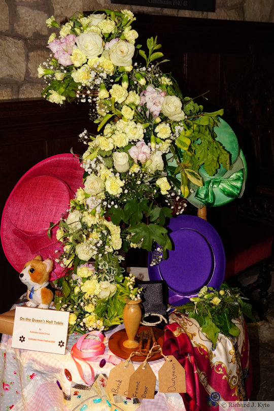 Flower Display: "On the Queen's Hall Table", Eckington Open Gardens and Flower Festival 2022