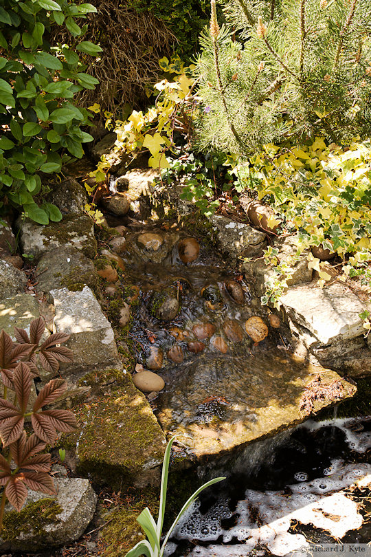 Waterfall, Garden 11: "Court Gate Cottage", Eckington Open Gardens and Flower Festival 2022