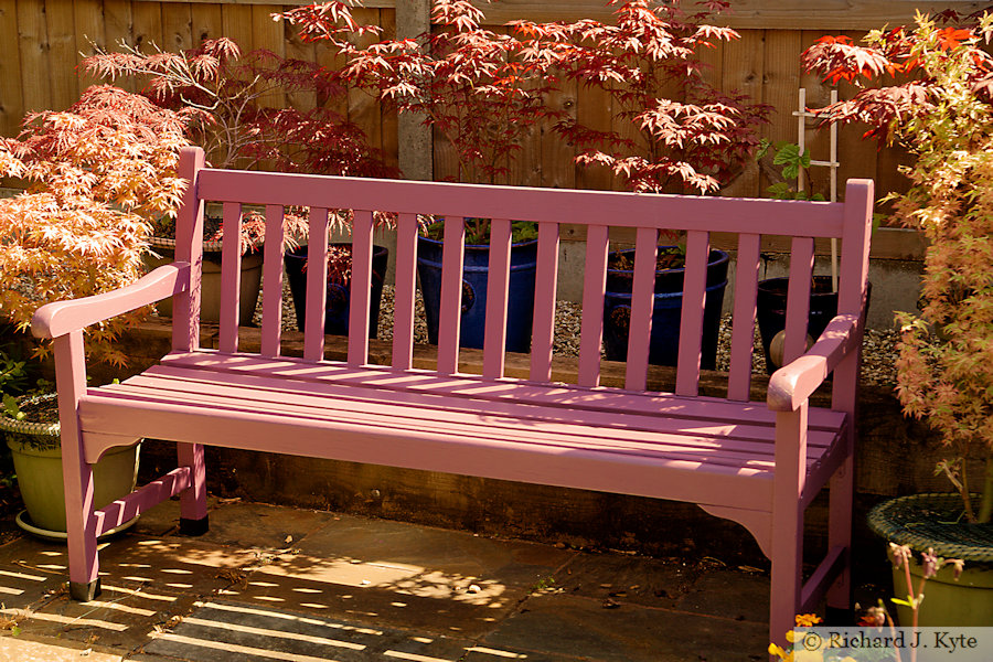 Bench, Garden 20: "Bank House", Eckington Open Gardens and Flower Festival 2022 