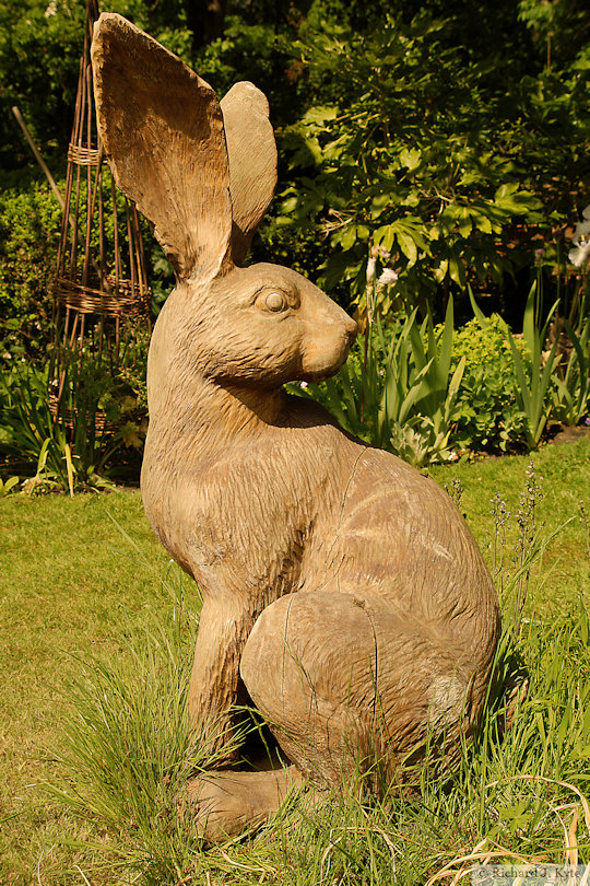 Hare Ornament, Garden 22: "Quietways", Eckington Open Gardens and Flower Festival 2022