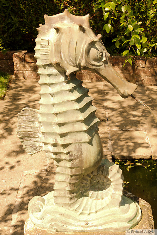 Sea Horse Fountain, Garden 25: "Mantoft", Eckington Open Gardens and Flower Festival 2022