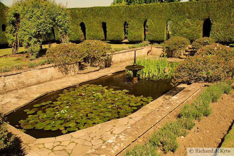 Pond, Garden 26: "Hilltop", Eckington Open Gardens and Flower Festival 2022 