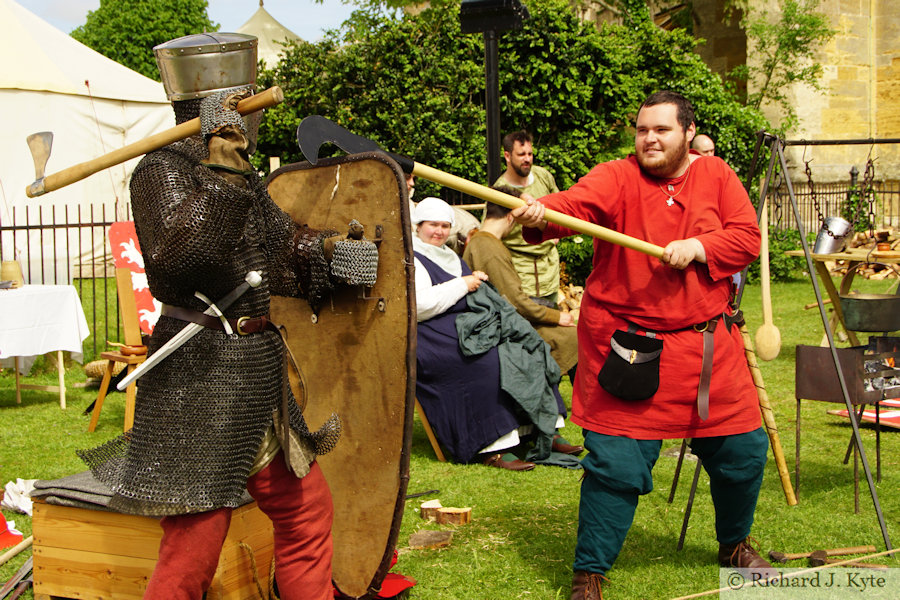 Weapons Demonstration, Evesham Medieval Market 2022