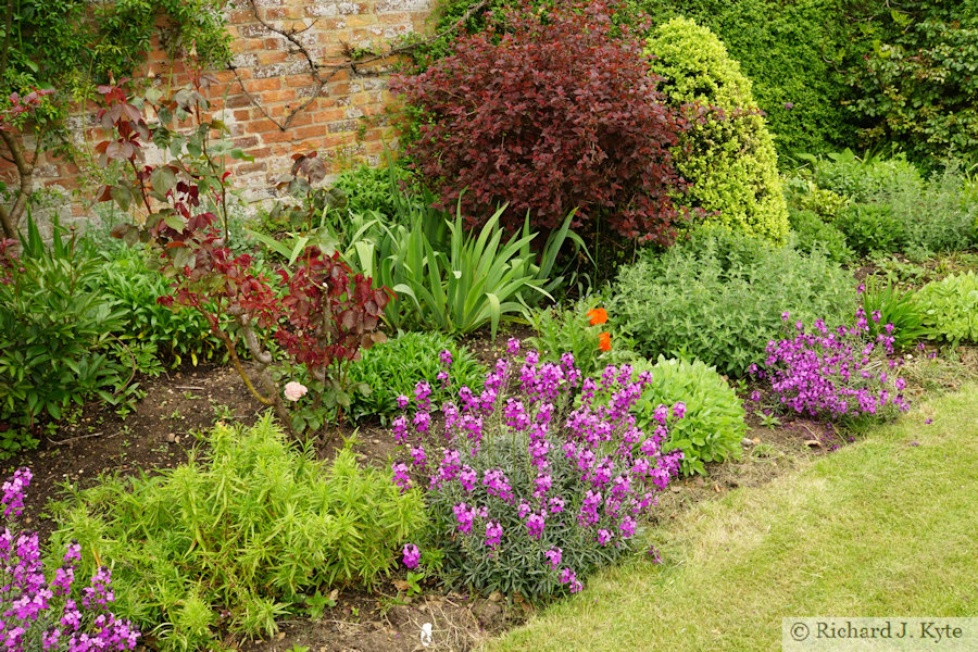 Flowerbed, Garden 8: "The Manor", Cropthorne Walkabout 2024