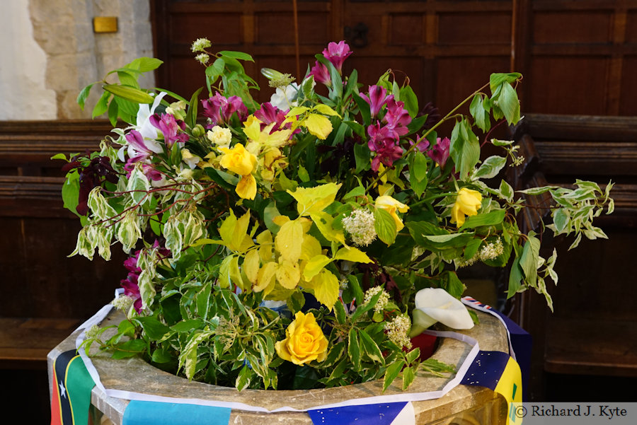 Flower Arrangement, St Michael's Church, Cropthorne Walkabout 2024
