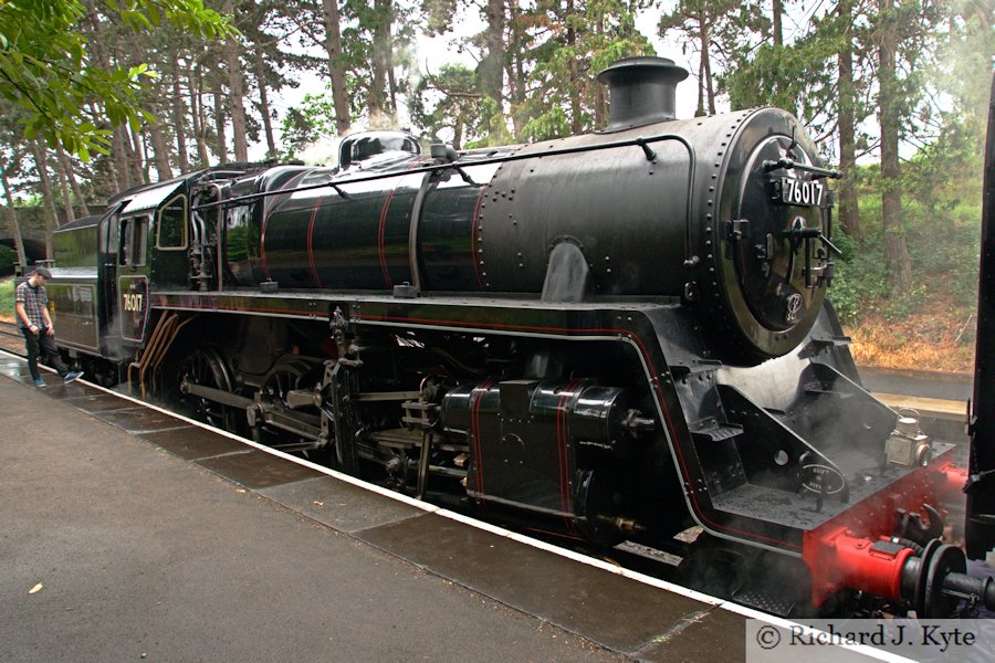 BR Class 4MT no. 76017, Cheltenham Racecourse, Gloucestershire Warwickshire Railway