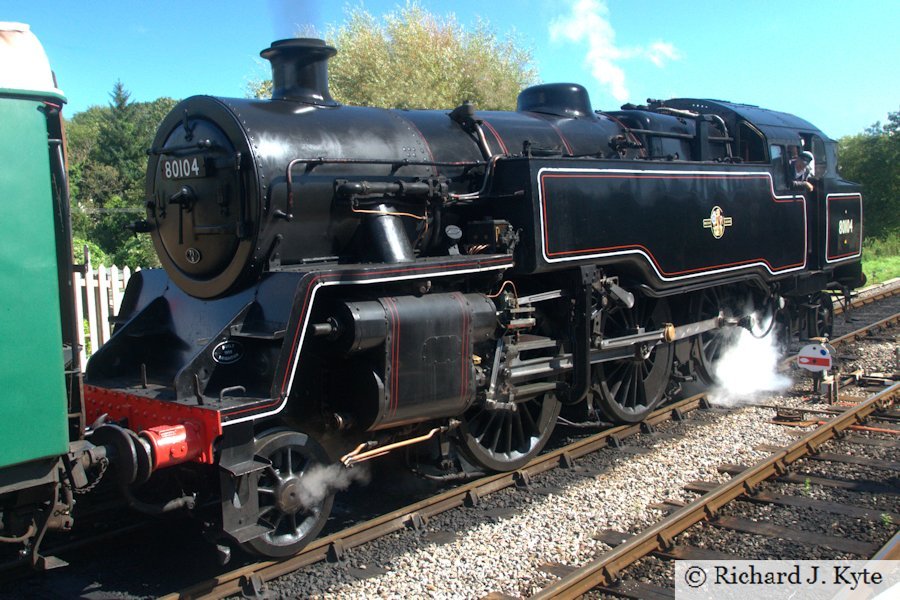 BR Class 4MT no. 80104, Corfe Castle, Swanage Railway