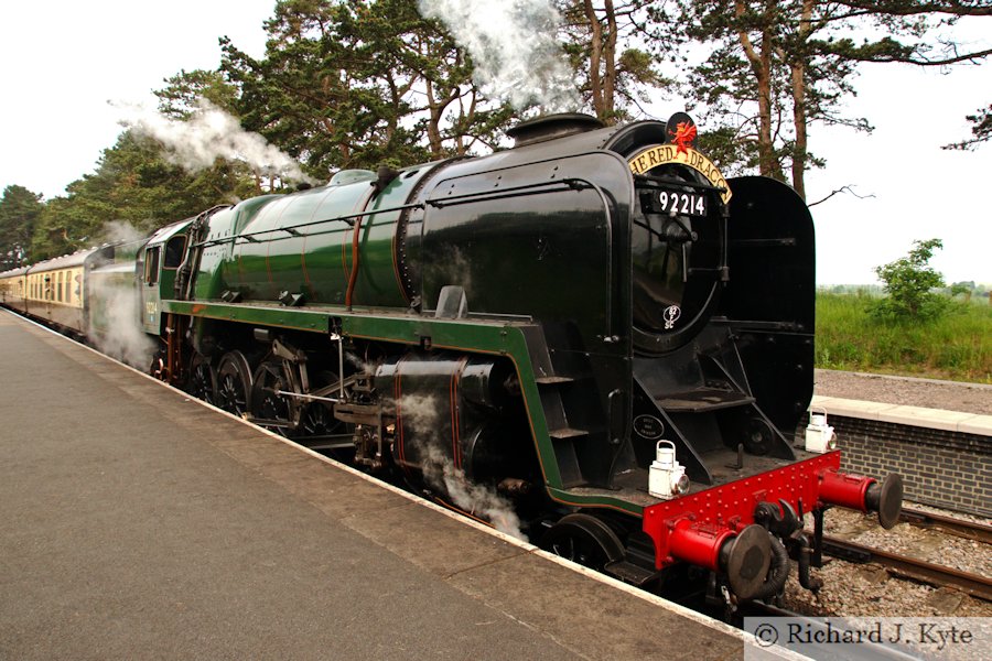 BR Class 9F no. 92214, Cheltenham Racecourse, Gloucestershire Warwickshire Railway