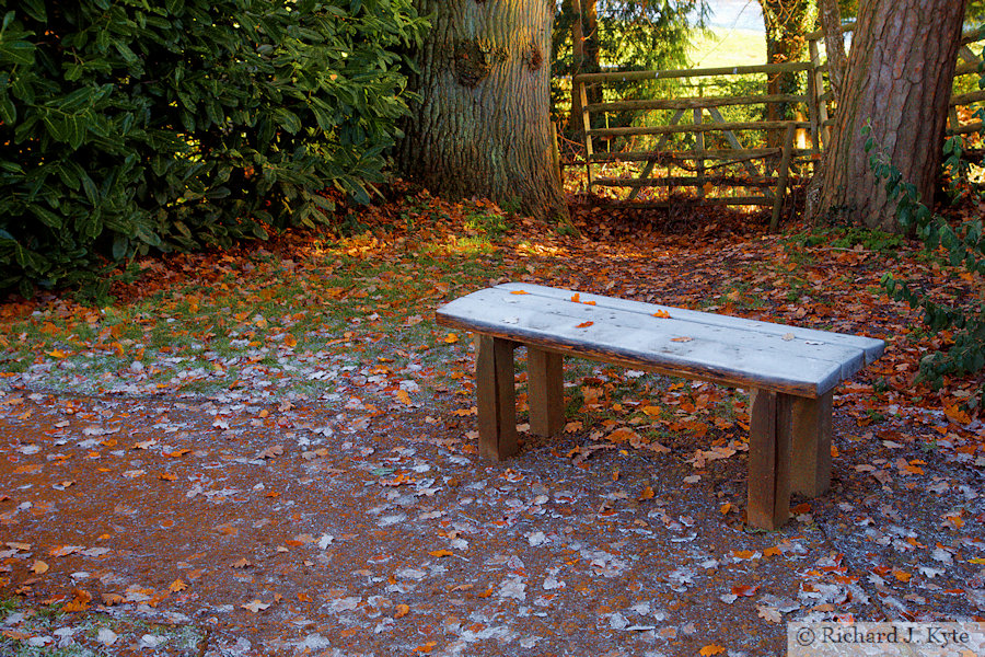 Bench, The Mirror Pool, Upton House, Warwickshire