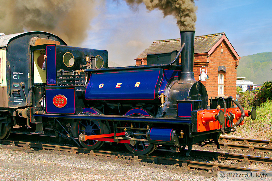 GER Class 209 no. 229 departs Toddington, Gloucestershire Warwickshire Railway