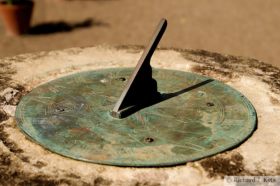 Sundial, The Orangery, Hanbury Hall, Worcestershire