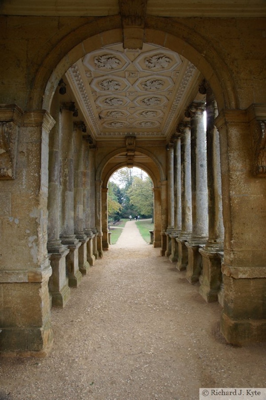 Looking through the Palladian Bridge, Stowe Landscape Gardens, Buckinghamshire