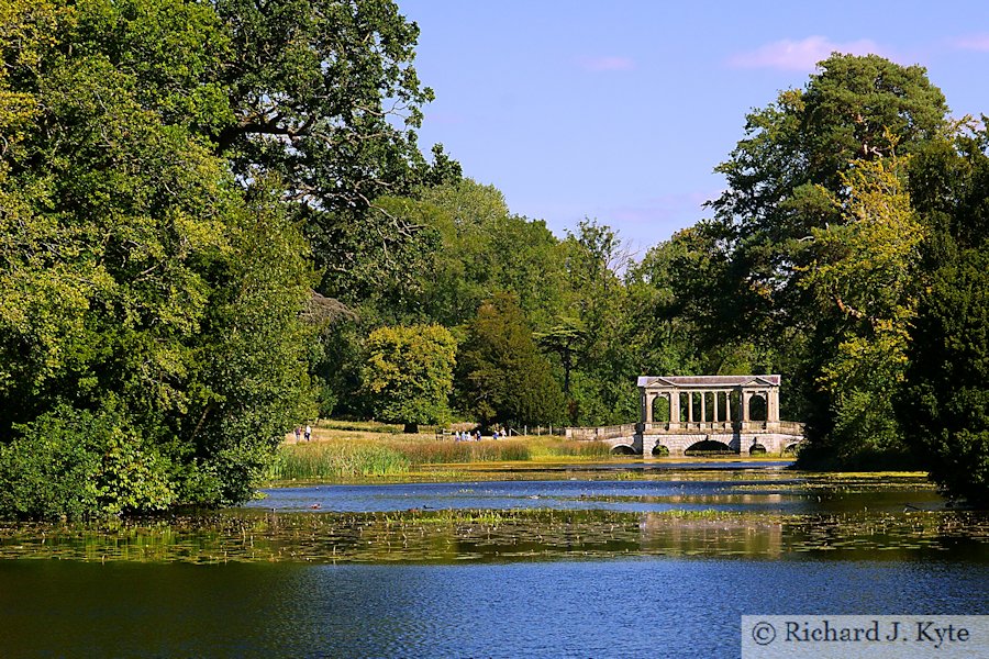 Looking across the Octagon Lake, Stowe Landscape Gardens, Buckinghamshire