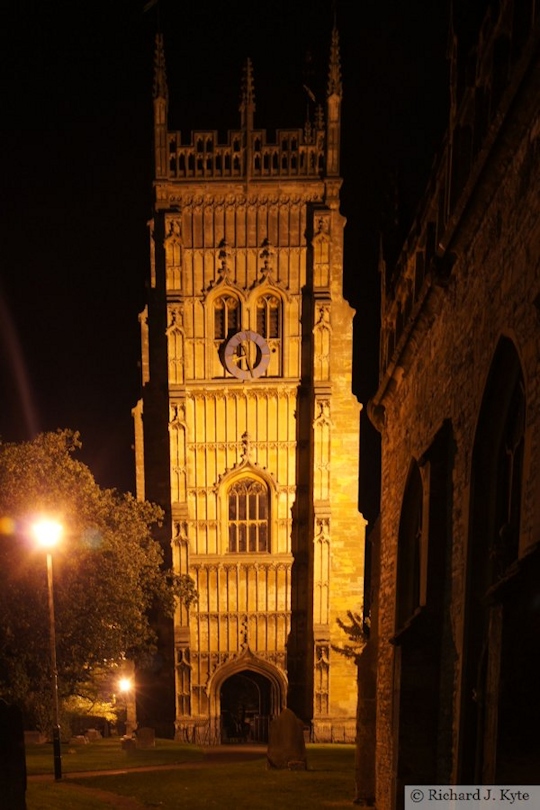 Evesham Bell Tower at Night, Worcestershire