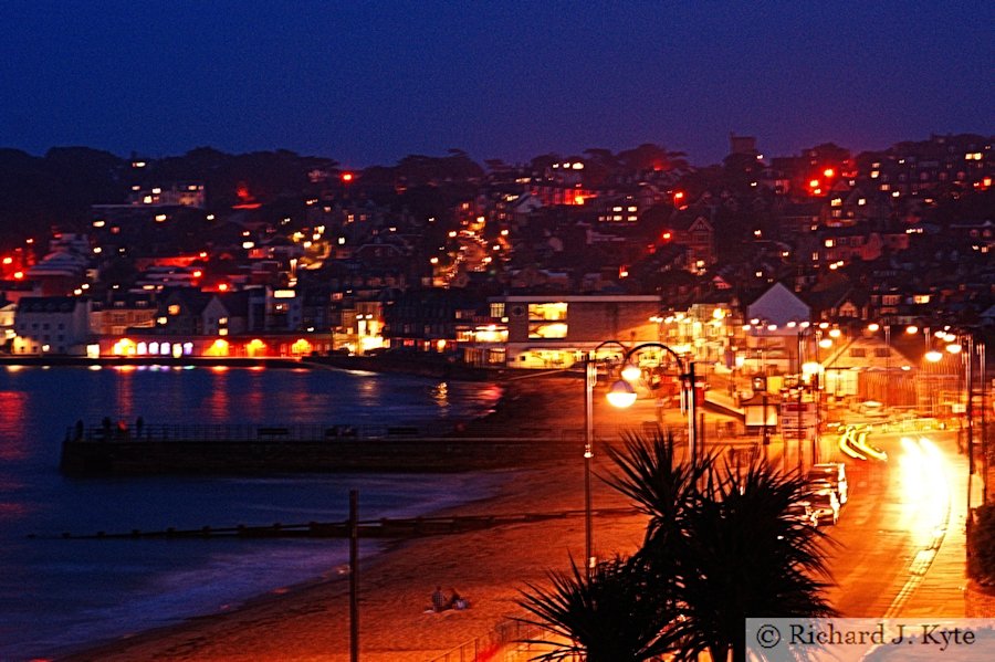 Swanage Seafront at Night, Dorset