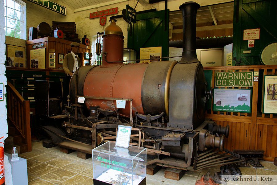 Belliss & Seekings Industrial Locomotive "Secundus" at Corfe Castle, Swanage Railway