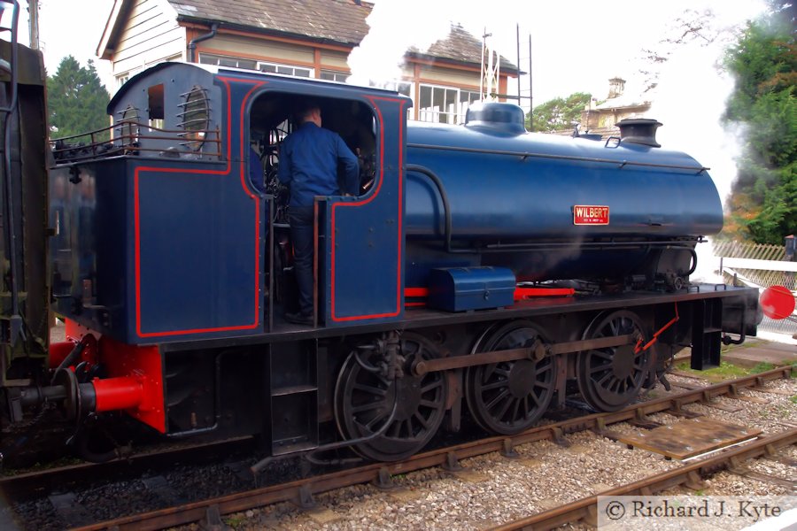 Hunslet Austerity 3806 Wilbert at Parkend, Dean Forest Railway