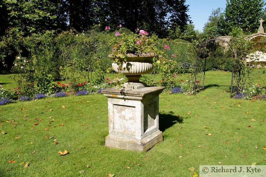 Urn, The Rose Garden, Lacock Abbey, Wiltshire