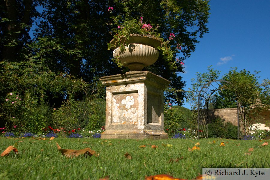 Urn, The Rose Garden, Lacock Abbey, Wiltshire