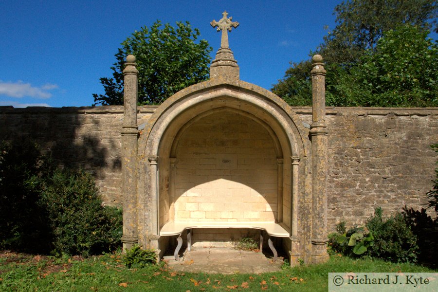 Garden Seat, The Rose Garden, Lacock Abbey, Wiltshire