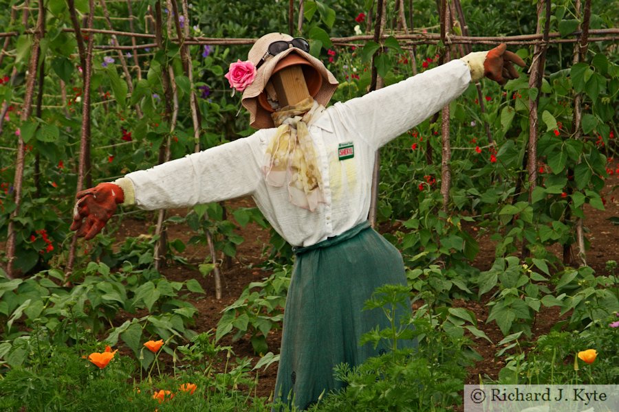 Sheryl (Scare)Crow,The Kitchen Garden, Chastleton House, Oxfordshire