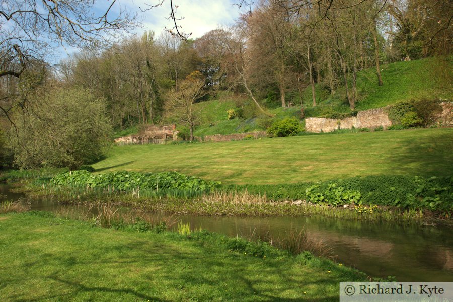 Looking across the lake, Newark Park, Gloucestershire