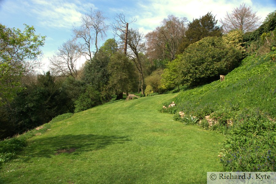 The lower terrace, Newark Park, Gloucestershire