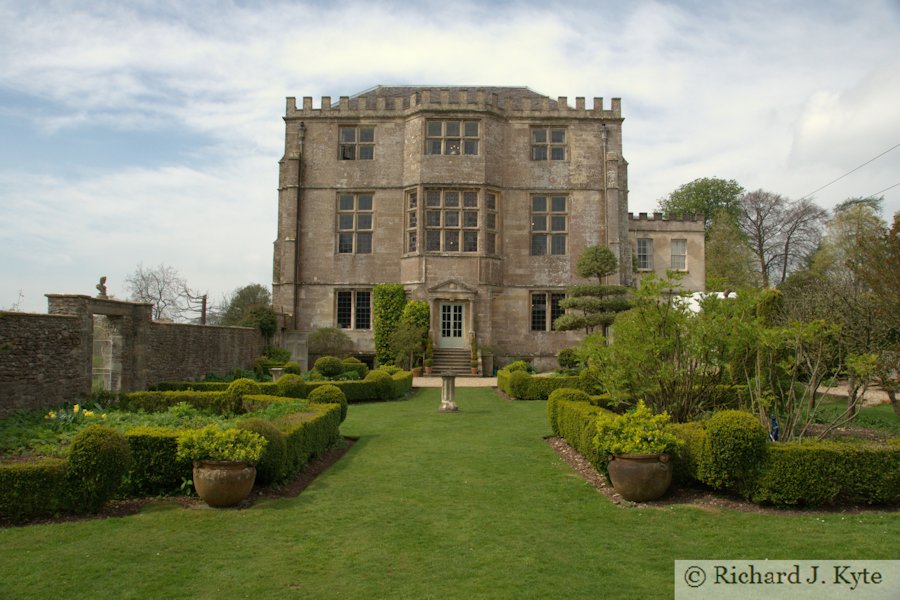Looking east across the Walled Garden, Newark Park, Gloucestershire