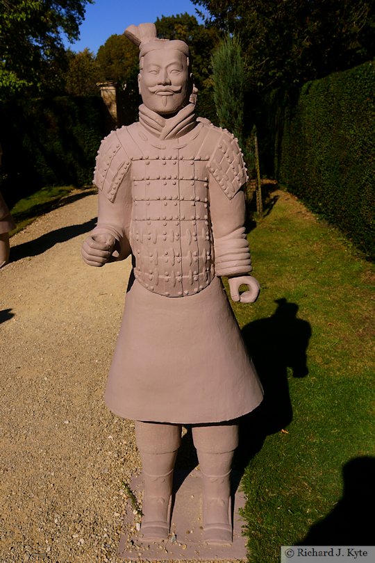 Terracotta Warrior - Smiling Heavy Infantryman, Buscot Park, Oxfordshire