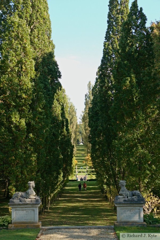 Looking up the Egyptian Avenue, Buscot Park, Oxfordshire