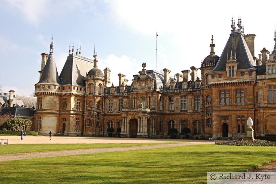 The front of Waddeston Manor, Buckinghamshire