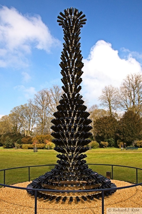 Lafite Wine Bottle Sculpture, Waddeston Manor, Buckinghamshire