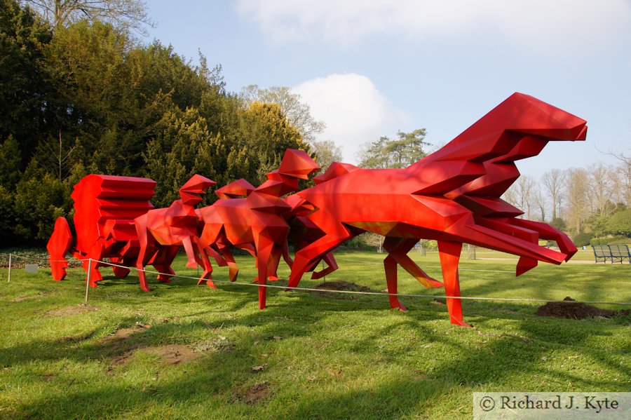 Carriage Sculpture, Waddeston Manor, Buckinghamshire