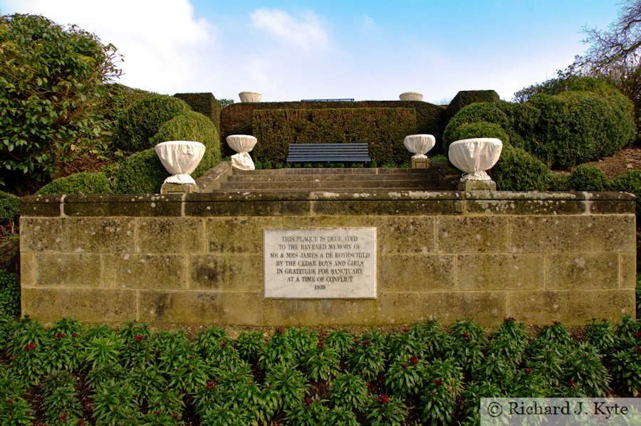 Steps to the Parterre, Waddeston Manor, Buckinghamshire