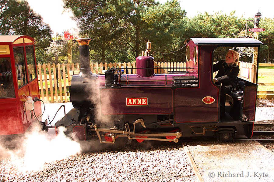 "Anne" departs Rookwood, Perrygrove Railway Gala 2017 "Anne" departs Rookwood, Perrygrove Railway Gala 2017