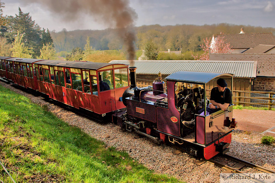 "Anne" heads for Perrygrove, Perrygrove Railway Spring Gala 2023