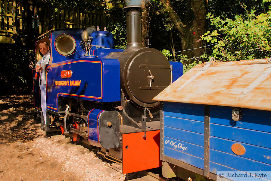 Lydia heads for Rookwood with a freight working, Perrygrove Railway