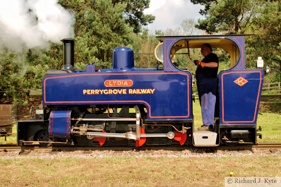 "Lydia" heads for Perrygrove, Perrygrove Railway Spring Gala 2023 "Lydia" heads for Perrygrove, Perrygrove Railway Spring Gala 2023