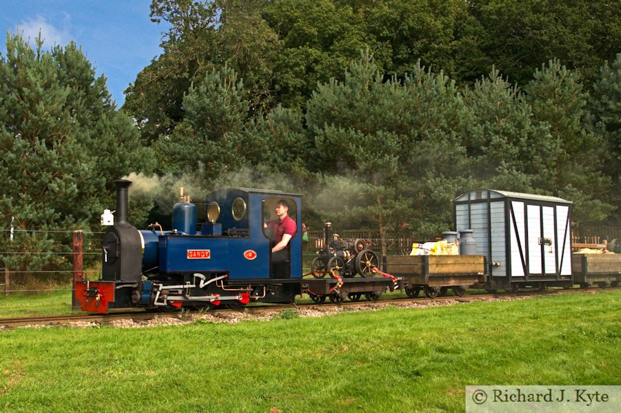 "Sandy" on a freight working, Perrygrove Railway Gala 2016