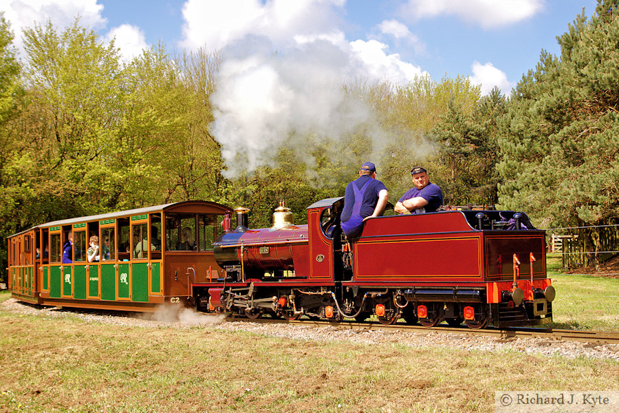 "Siân" heads for Perrygrove, Perrygrove Railway Spring Gala 2023 "Siân" heads for Perrygrove, Perrygrove Railway Spring Gala 2023