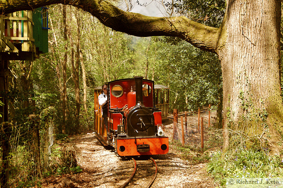 "Spirit of Adventure" heads for Oakiron, Perrygrove Railway Spring Gala 2023 "Spirit of Adventure" heads for Oakiron, Perrygrove Railway Spring Gala 2023