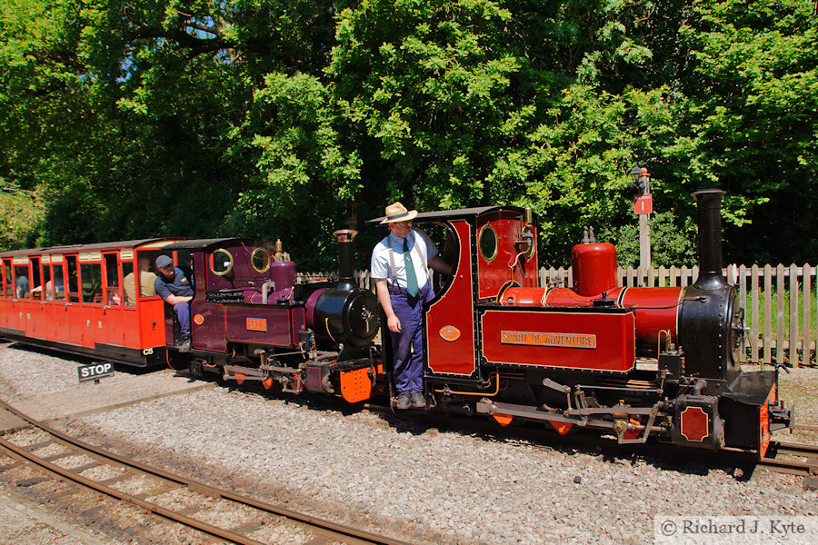 "Spirit of Adventure" pilots "Anne" into Rookwood, Perrygrove Railway Gala 2024