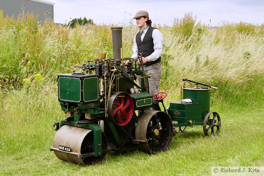 Trotter 1 Ton Steam Roller (NXS 424), Evesham Vale Light Railway Heritage Transport Gala 2021